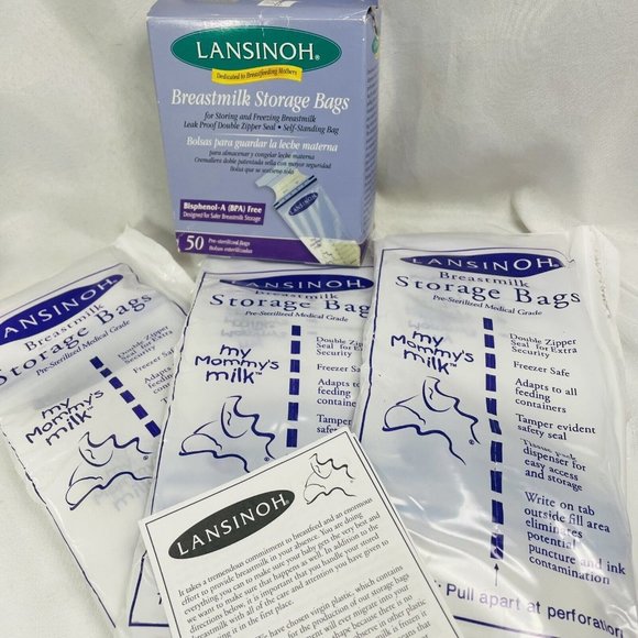 Lansinoh Breastmilk Storage Bags 75 Pre Sterilized Bags For Storing And Freezing - Picture 13 of 14